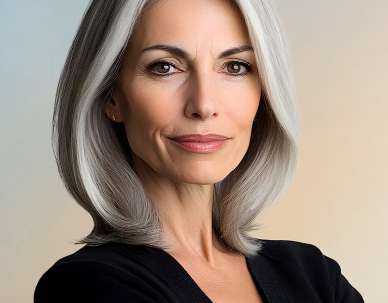middle-aged female model