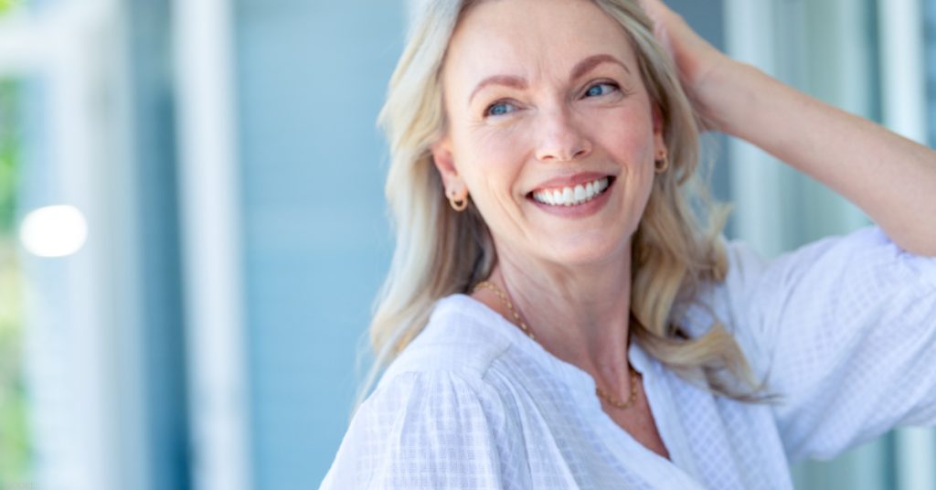 Middle aged female model