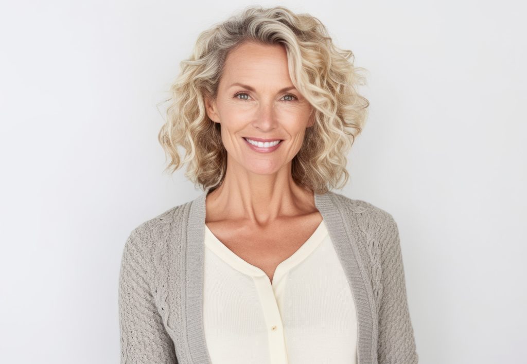 middle-aged female model