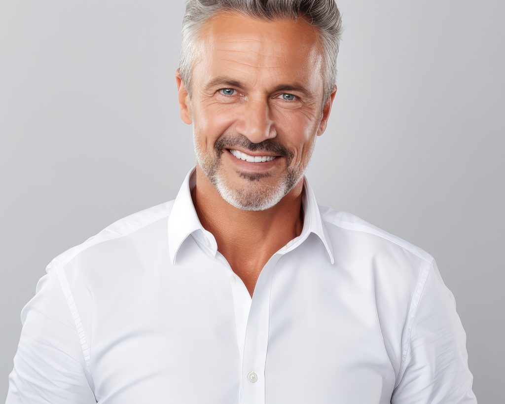 middle-aged male model