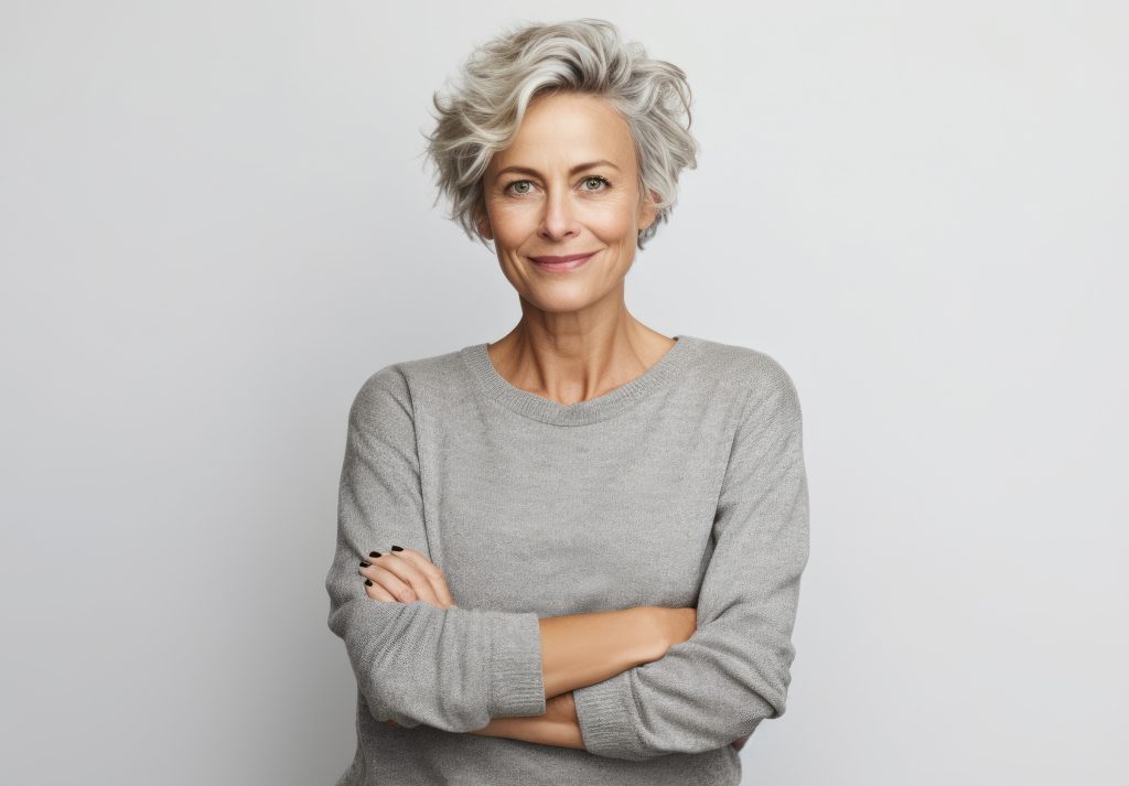 middle-aged female model