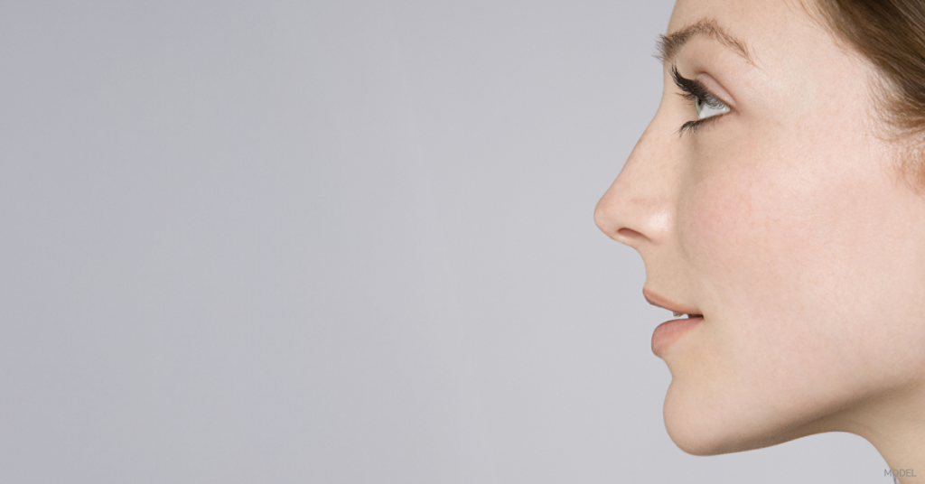 Image of woman's profile (model)