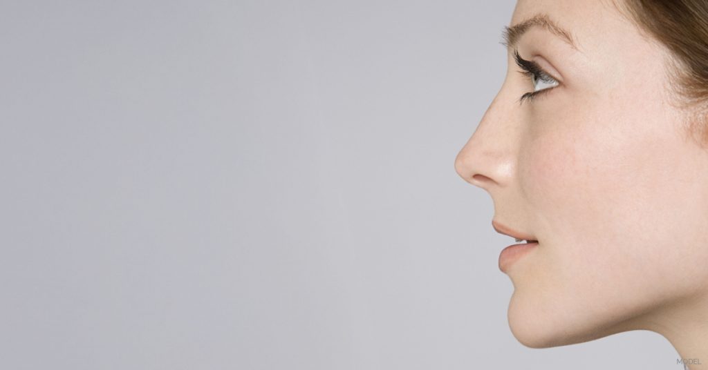 Image of woman's profile (model)